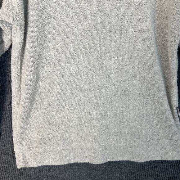 Wooly Threads Womens Pullover Textured Sweatshirt Size Medium Gray Casual Cozy - Picture 3 of 8